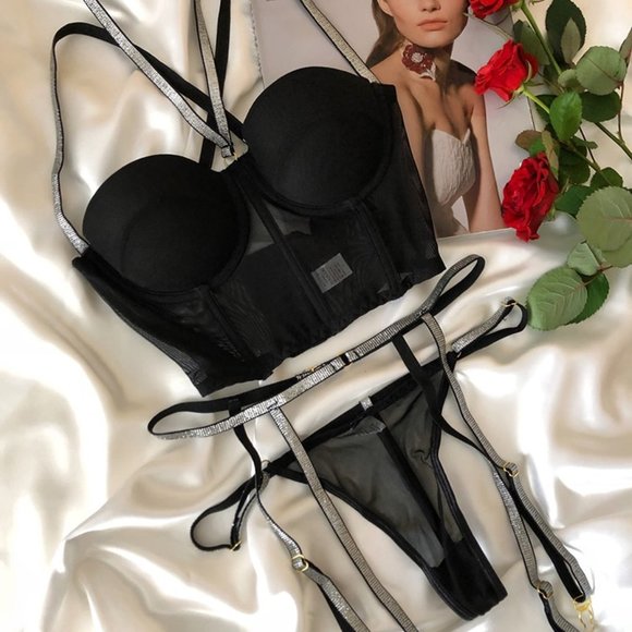 Women's Underwear Set Bra Thong - Picture 15 of 15